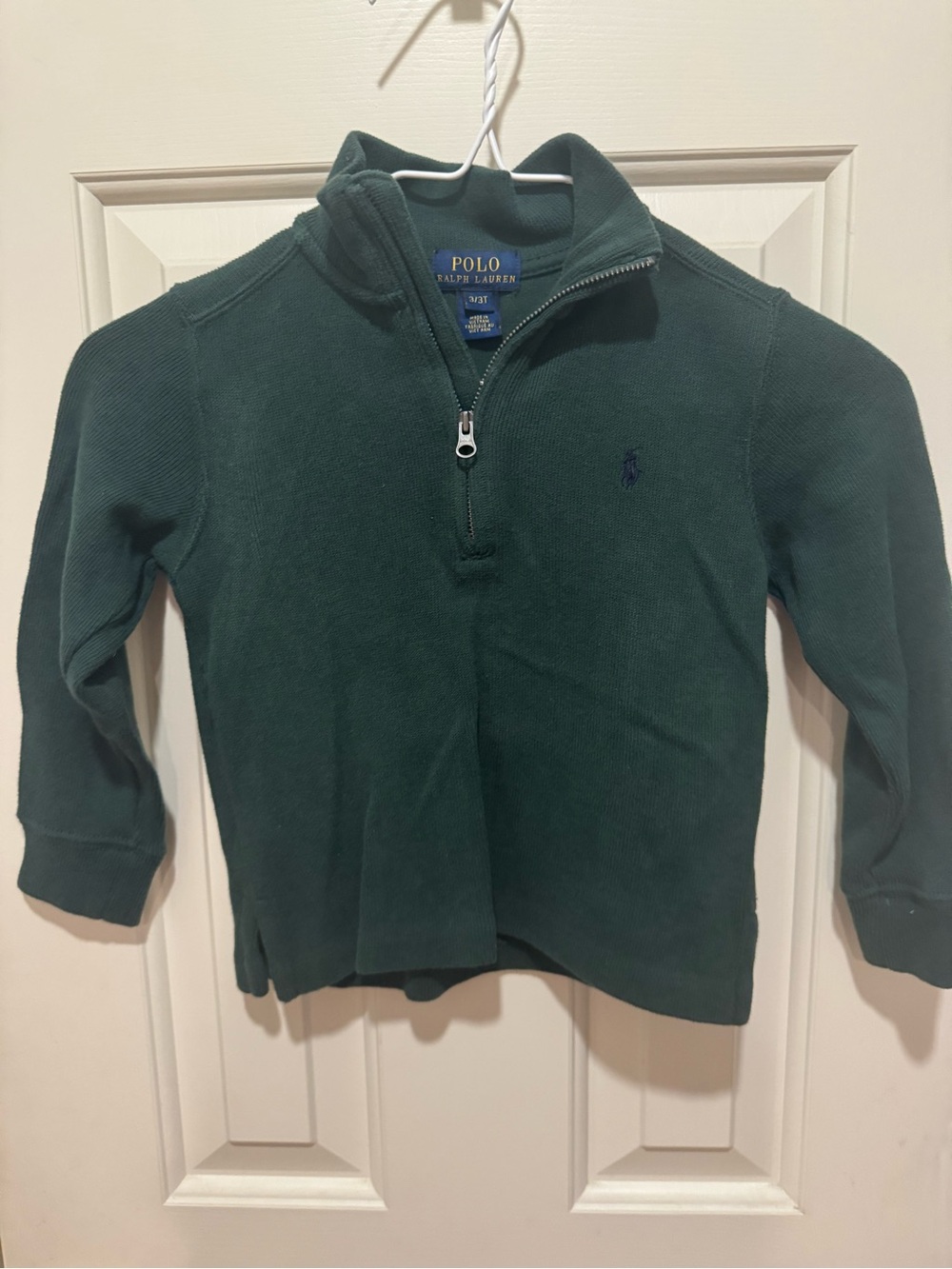 Polo by Ralph Lauren Kids Dark Green Half-Zip Sweater